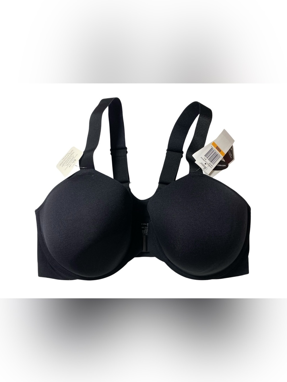 Paramour by Felina Black T-Shirt Bra 40DD Smooth Full Coverage Wireless Comfort